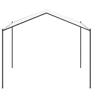 Weißer Pavillon 4x4 m Stahl & Polyester