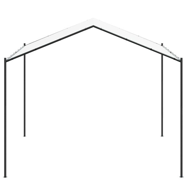 Weißer Pavillon 4x4 m Stahl & Polyester