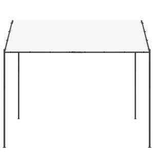 Weißer Pavillon 4x4 m Stahl & Polyester