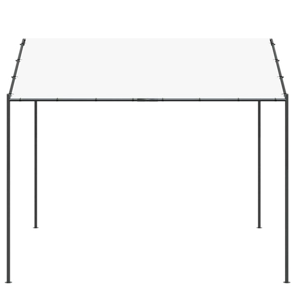 Weißer Pavillon 4x4 m Stahl & Polyester