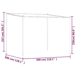 Beiger Pavillon 3x3 m