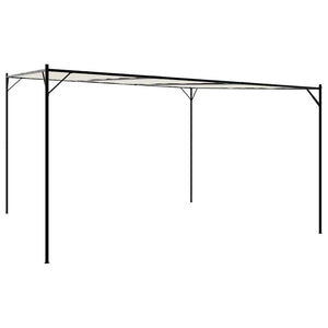 Weißer Pavillon 4x4 m aus Stoff und Stahl