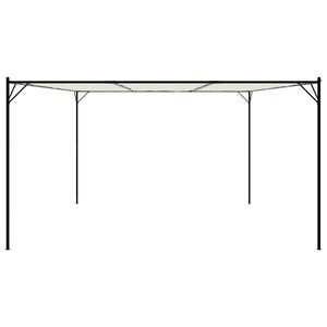 Weißer Pavillon 4x4 m aus Stoff und Stahl