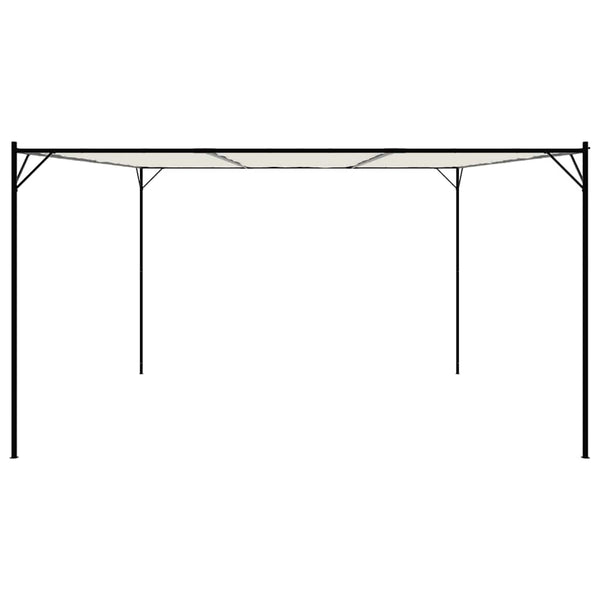 Weißer Pavillon 4x4 m aus Stoff und Stahl