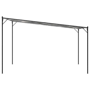 Weißer Pavillon 4x4 m aus Stoff und Stahl