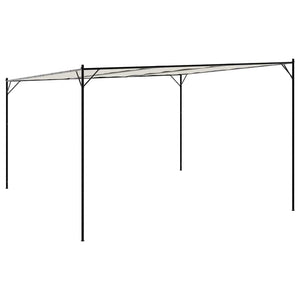 Weißer Pavillon 4x4 m aus Stoff und Stahl