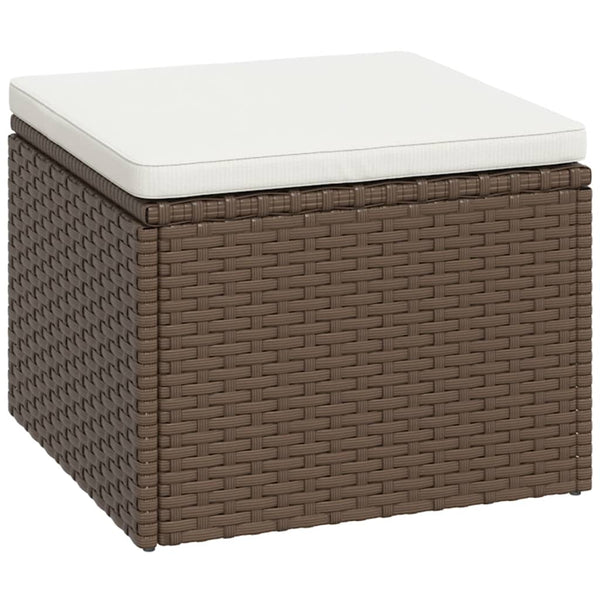Garten Lounge Set Braun Poly Rattan