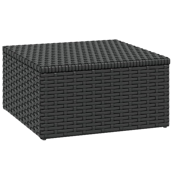 Schwarzes Poly Rattan Garten Lounge Set