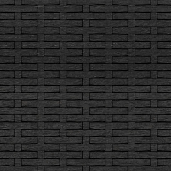 Schwarzes Poly Rattan Garten Lounge Set