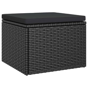 3-Sitzer Gartensofa mit Dach & Hocker