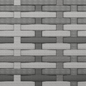 Gartenhocker mit Kissen, 4er Set, Grau