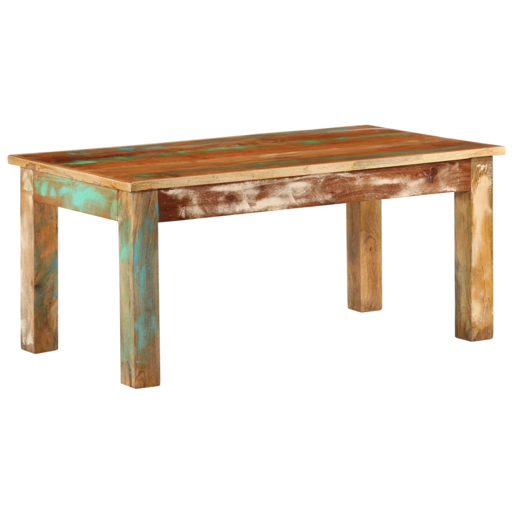vidaXL Table basse 100x55x45 cm Bois de récupération massif