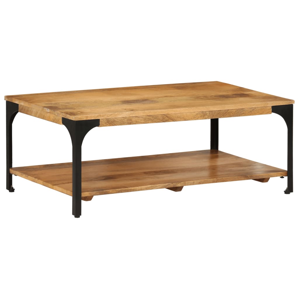 Couchtisch Mango Massivholz mit Ablage