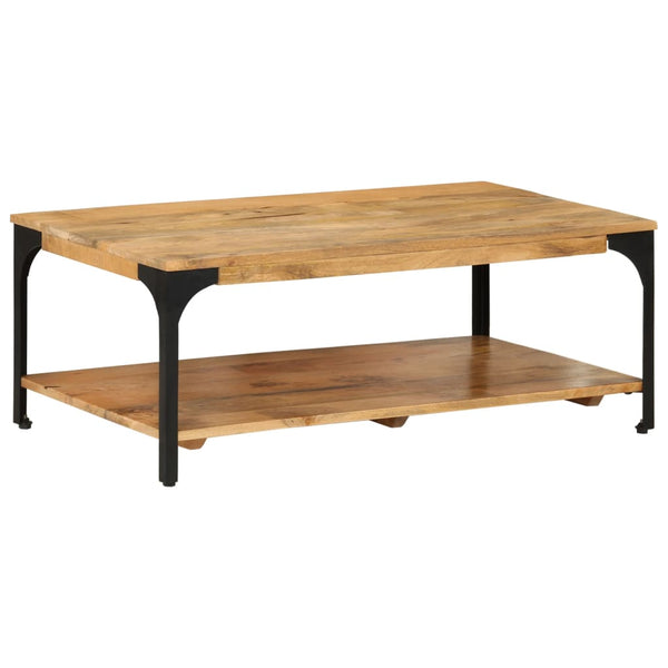 Couchtisch Mango Massivholz mit Ablage