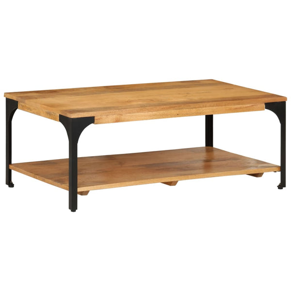 Couchtisch Mango Massivholz mit Ablage