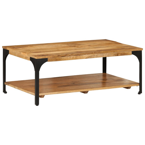 Couchtisch Mango Massivholz mit Ablage