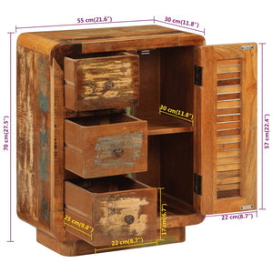 Sideboard Altholz Massiv 55x30x70cm