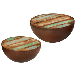 Couchtische 2er Set Altholz Massiv