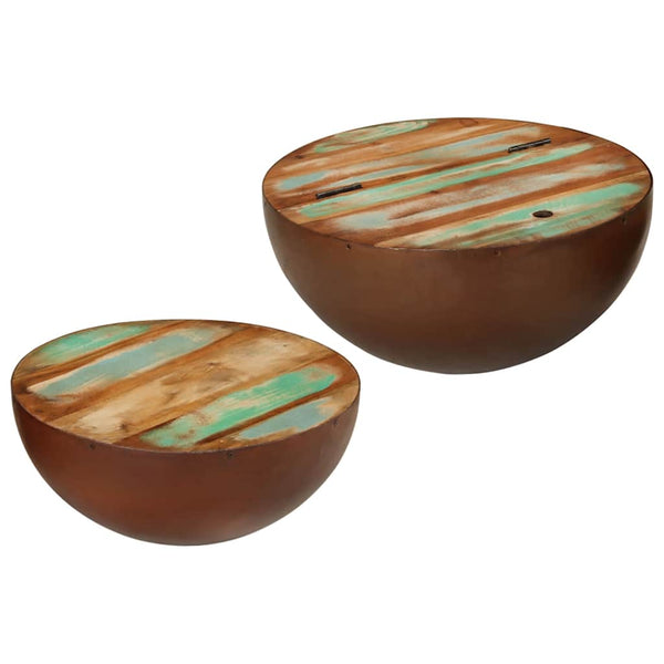 Couchtische 2er Set Altholz Massiv