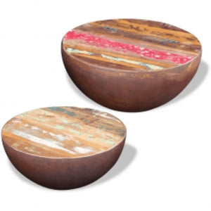 Couchtische 2er Set Altholz Massiv