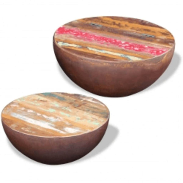 Couchtische 2er Set Altholz Massiv