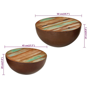 Couchtische 2er Set Altholz Massiv