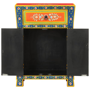 Handbemaltes Sideboard Mango Massivholz 54x30x74 cm
