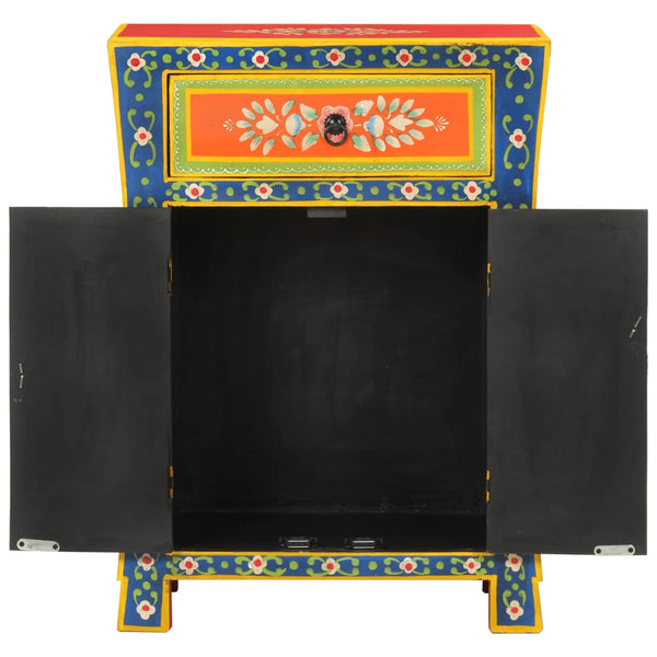 Handbemaltes Sideboard Mango Massivholz 54x30x74 cm