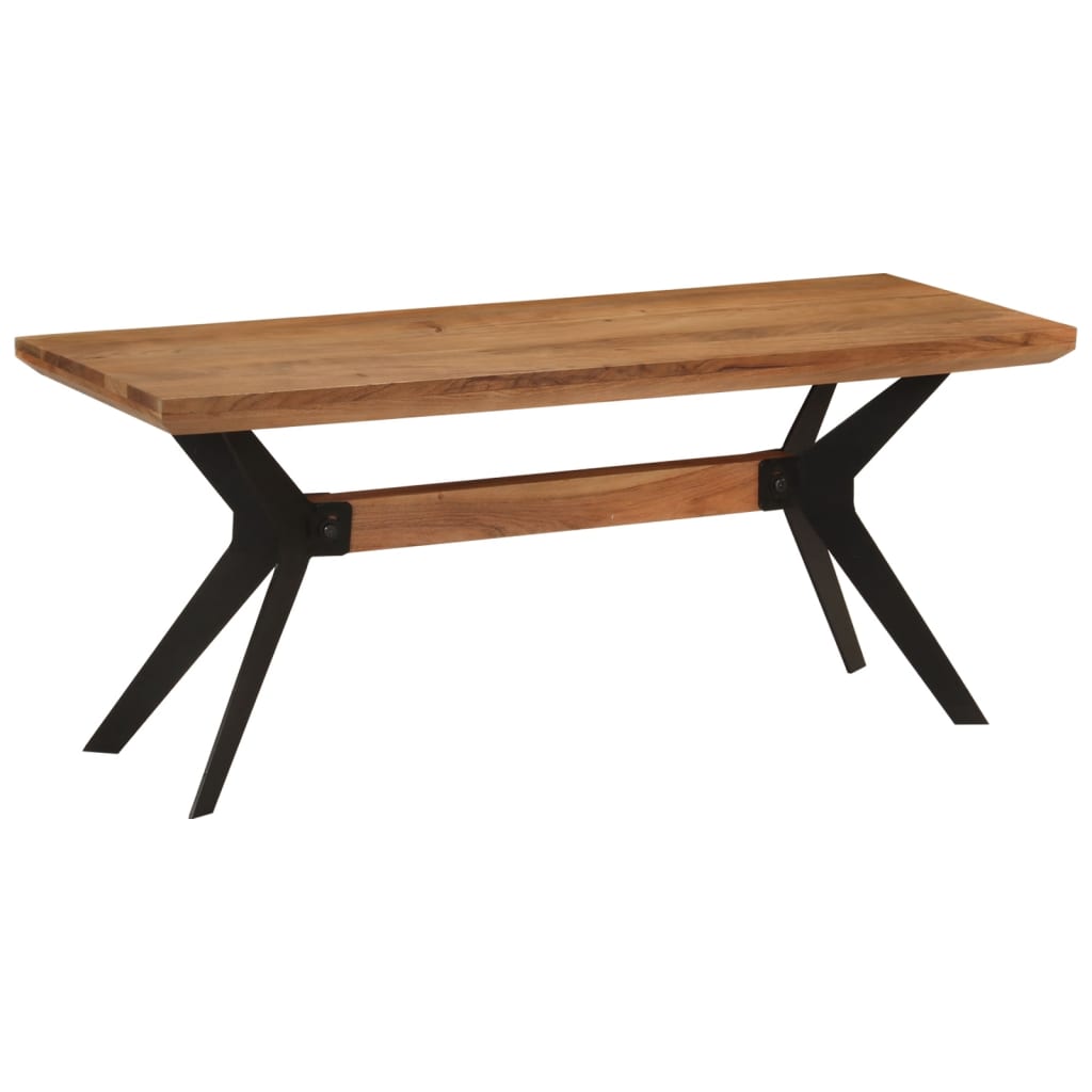 Esszimmerbank Akazie Massivholz & Stahl 110 cm