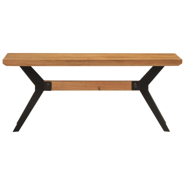 Esszimmerbank Akazie Massivholz & Stahl 110 cm