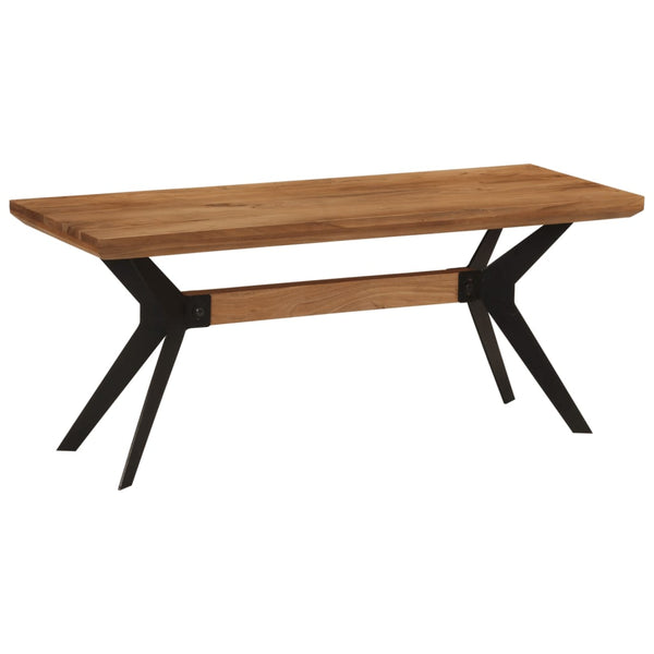 Esszimmerbank Akazie Massivholz & Stahl 110 cm