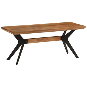 Esszimmerbank Akazie Massivholz & Stahl 110 cm