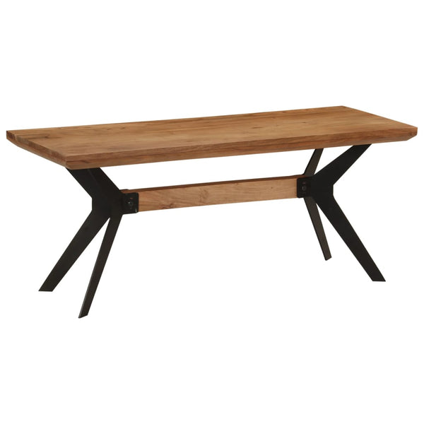 Esszimmerbank Akazie Massivholz & Stahl 110 cm