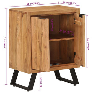 Akazie Sideboard mit 2 Türen