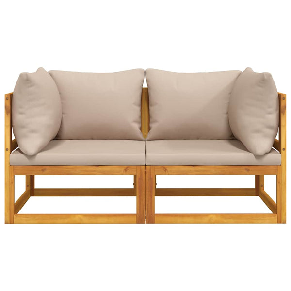 Modulare Ecksofas 2er Set mit Kissen