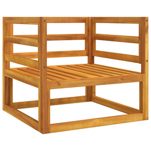 vidaXL Fauteuil de jardin avec coussins taupe en bois d'acacia massif