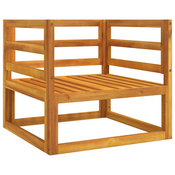 vidaXL Fauteuil de jardin avec coussins taupe en bois d'acacia massif