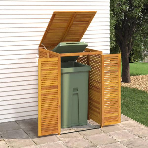 Mülltonnenbox aus Akazienholz für 1 Tonne