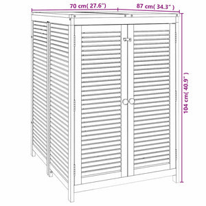 Akazienholz Gartenbox 70x87x104cm