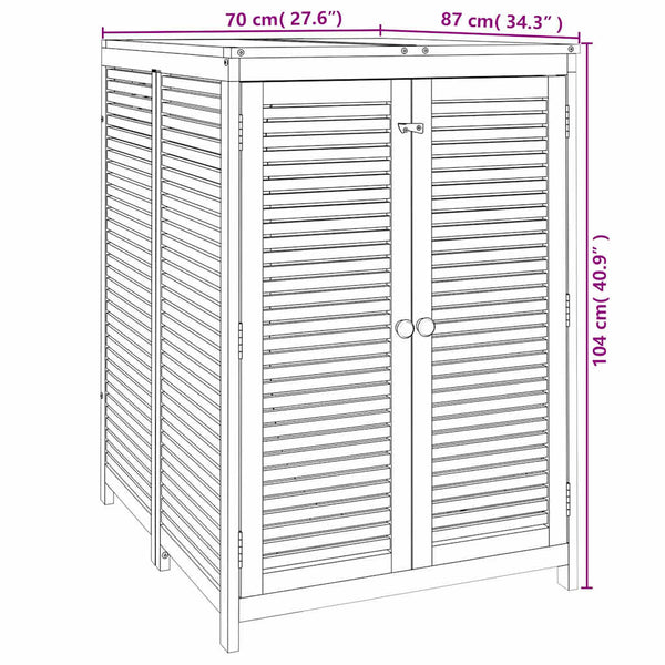 Akazienholz Gartenbox 70x87x104cm