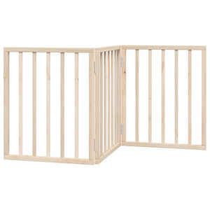 Faltbares Hundegitter, 3 Paneele, 150 cm, Pappelholz