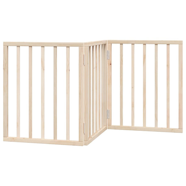 Faltbares Hundegitter, 3 Paneele, 150 cm, Pappelholz