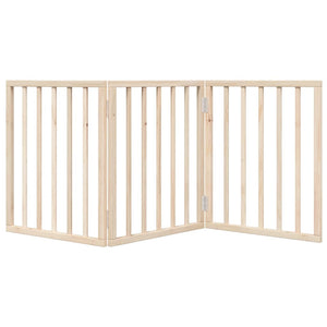 Faltbares Hundegitter, 3 Paneele, 150 cm, Pappelholz