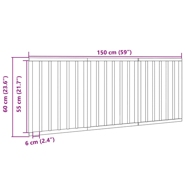 Faltbares Hundegitter, 3 Paneele, 150 cm, Pappelholz