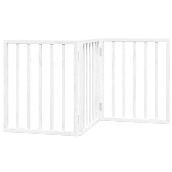 Faltbares Hundetor, 3-teilig, 150 cm, Weiß