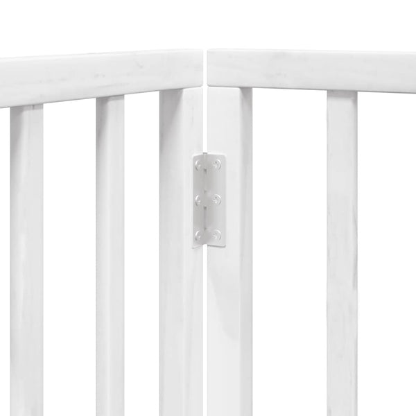 Faltbares Hundetor, 3-teilig, 150 cm, Weiß