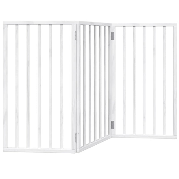 Faltbares Hundegitter, 3 Paneele, Weiß, 150cm