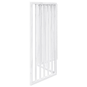 Faltbares Hundegitter, 3 Paneele, Weiß, 150cm
