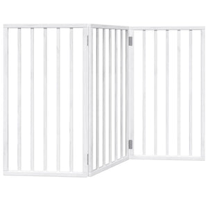 Faltbares Hundegitter, 3 Paneele, Weiß, 150cm