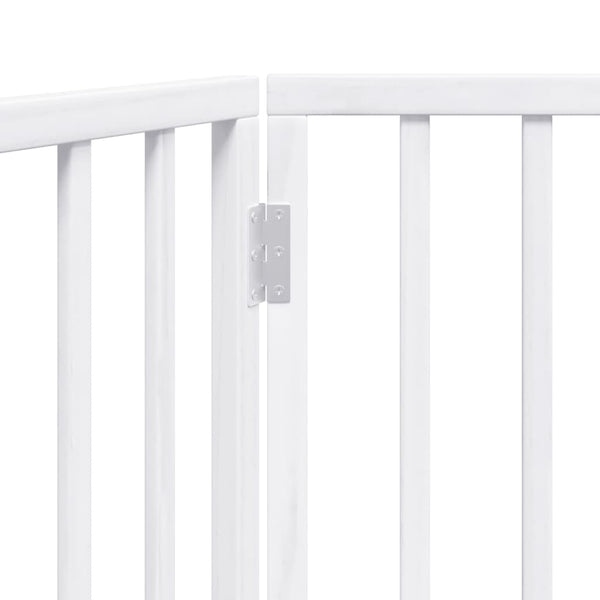 Faltbares Hundegitter, 3 Paneele, Weiß, 150cm
